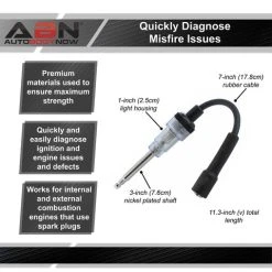 Straight Boot Inline Spark Plug Tester Coil Tester For Small Engine ABN 4009 -Injen Technology Shop abn 4009 4 large