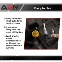 Straight Boot Inline Spark Plug Tester Coil Tester For Small Engine ABN 4009 -Injen Technology Shop abn 4009 5 large