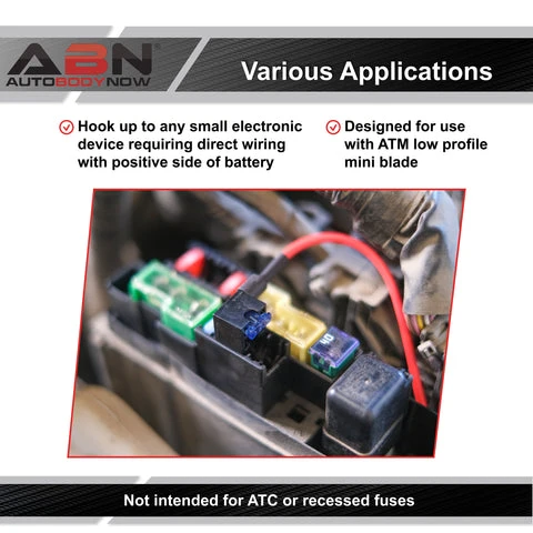 Fuse Tap Add A Circuit Kit ATM Low Profile Mini Fuse Blade Adapter ABN 4326_PARENT 20 Fuse Tap Add A Circuit Kit ATM Low Profile Mini Fuse Blade Adapter ABN 4326_PARENT - Image 20