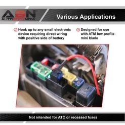Fuse Tap Add A Circuit Kit ATM Low Profile Mini Fuse Blade Adapter ABN 4326_PARENT 36 Fuse Tap Add A Circuit Kit ATM Low Profile Mini Fuse Blade Adapter ABN 4326_PARENT -Injen Technology Shop abn 4326 5 large
