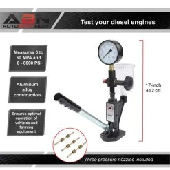 Diesel Injector Tester Kit - 6000PSI Diesel Fuel Pressure Gauge Kit ABN 801670 -Injen Technology Shop abn 801670 4 large