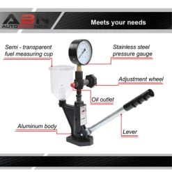 Diesel Injector Tester Kit - 6000PSI Diesel Fuel Pressure Gauge Kit ABN 801670 -Injen Technology Shop abn 801670 5 large