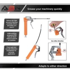 Pistol Grip Grease Gun Kit - 2900 PSI Manual Grease Gun Tips Kit ABN 807948 -Injen Technology Shop abn 807948 5 large