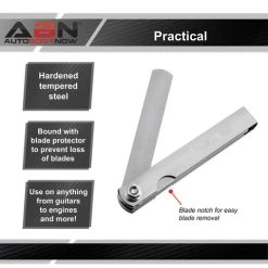ABN Universal SAE And Metric Master Feeler Gauge 26-Piece Blade Tool For Measuring Gap Width / Thickness ABN 9357 -Injen Technology Shop abn 9357 4 large