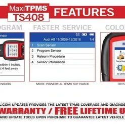 Autel MaxiTPMS TS408 With Free Screen Cleaner Activate/Read TPMS Sensors Program -Injen Technology Shop au ts408 5 large