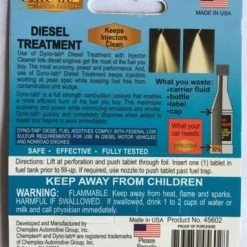Dyno Tab Dyno-tab 45602 Diesel Treatment With Injector Cleaner 2-tab Card -Injen Technology Shop dt 45602 2 large