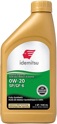 Idemitsu Full Synthetic 0W-20 Engine Oil SP/GF-6-1 Quart 1 Idemitsu Full Synthetic 0W-20 Engine Oil SP/GF-6-1 Quart