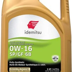 Idemitsu Full Synthetic 0W-16 Engine Oil SP/GF-6B - 5 Quart