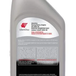 Idemitsu 20W-50 Fully Synthetic Rotary Racing Oil - 1 Quart 4 Idemitsu 20W-50 Fully Synthetic Rotary Racing Oil - 1 Quart -Injen Technology Shop idem 6430 2 large