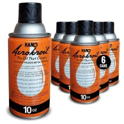 Kano Kroil Penetrating Oil (Aerokroil), 10 Oz. Aerosol, Pack Of 6