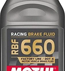 Motul 101667 RBF 660 Dot-4 100 Percent Synthetic Racing Brake Fluid - 500 Ml