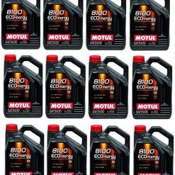 Motul 102898 Set Of 12 8100 ECO-nergy 5W-30 Motor Oil 5-Liter Bottles