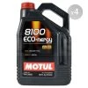 Motul USA 8100 Eco-nergy 5W30 Motor Oil 5L Case Of 4 P/N 102898-4