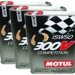 (6L=6.34 QT) MOTUL 300V 15W50 COMPETITION RACING 100% SYNTHETIC ENGINE OIL