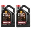 Motul 8100 X-CLEAN + 5W30 - 10 Liters - Full Synthetic Engine Motor Oil (2 X 5L)