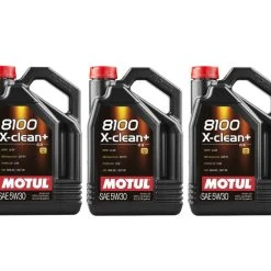 Motul 8100 X-CLEAN + 5W30 - 15 Liters - Full Synthetic Engine Motor Oil (3 X 5L)