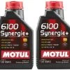Motul 108646 Set Of 4 6100 Synergie+ 10W-40 Motor Oil 1-Liter Bottles