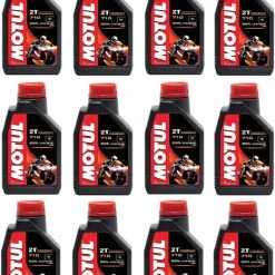 Motul 104034 Set Of 12 710 2T Motor Oil 1-Liter Bottles