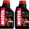 Motul 104034 Set Of 2 710 2T Motor Oil 1-Liter Bottles