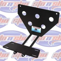 STO N SHO Sto-N-Sho 58 Quick Release Removable Front License Plate Bracket Black Aluminum