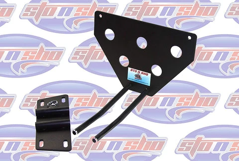 STO N SHO Sto-N-Sho 58 Quick Release Removable Front License Plate Bracket Black Aluminum 2 STO N SHO Sto-N-Sho 58 Quick Release Removable Front License Plate Bracket Black Aluminum - Image 2
