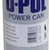 U-Pol Products 0801 Satin Black POWER CAN Automotive Aerosol - 500ml
