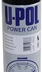 U-Pol Products 0801 Satin Black POWER CAN Automotive Aerosol - 500ml