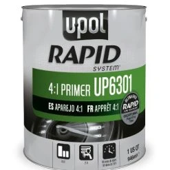 U-POL 6301 Rapid System Primer, Gray, 1 Quart Tin Upol