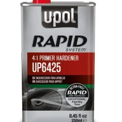U-POL 6425 Rapid System Primer Hardener, Clear, 250 Ml Tin Upol